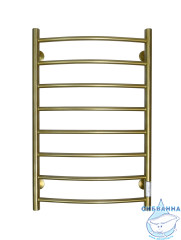 Полотенцесушитель электрический Санприз Классик П8 50х80 (брашированное золото) (подключение универсальное)
