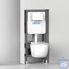 Двойная инсталляция ABBER AC0106 для двух подвесных унитазов