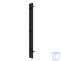 Полотенцесушитель электрический Terminus Duo квадратный 9х120 (черный)