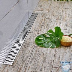 Дренажный трап для душа Veconi VC Harmony V450H с решеткой