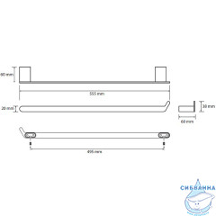 Полотенцедержатель Bemeta Organic 157104361