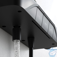 Душевая система Am.Pm Func 300 1 режим F078F722 (черный матовый)