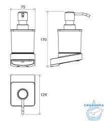 Дозатор для жидкого мыла Ravak 10° X07P323