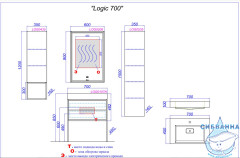 Тумба под раковину 70 см Aqwella Clarberg Logic 