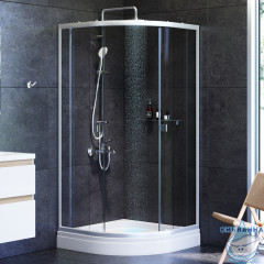 Душевое ограждение AM.PM X-Joy Twin Slide 90х90 W88G-205-090MT64 профиль хром, стекло прозрачное (без поддона)