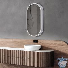 Зеркальный шкаф ABBER Kontur 50 AG6339S (белый)