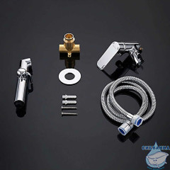 Встраиваемый смеситель с гигиеническим душем Gappo G7248-1 (хром)