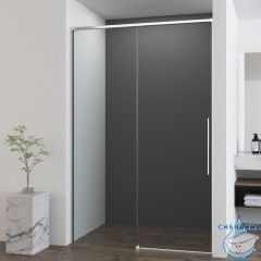 Дверь в нишу Vincea Ultima 140 профиль хром, стекло прозрачное VDS-7UL140CL