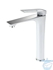 Смеситель для раковины Frap F1052-54 (хром/белый)