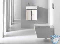 Тумба Jacob Delafon Reve 42 белый  с раковиной Reve 45