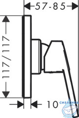 Встраиваемый смеситель для душа Hansgrohe Logis 71604000 (хром)
