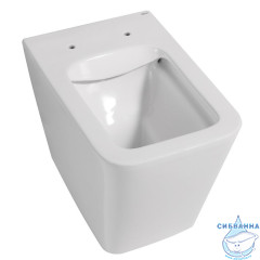 Унитаз приставной Abber Rechteck AC1211 с сиденьем Soft Close (микролифт) (белый)