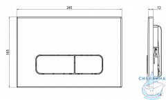 Инсталляция для унитаза Charus CC.300.80.01 с кнопкой смыва Charus Elegia FP.320.GRP.01 графит