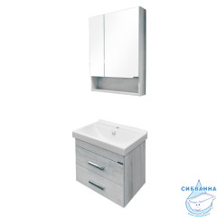 Тумба подвесная Comforty подвесная Никосия 60П дуб белый с раковиной Fest 60