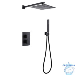 Душевая система Abber Daheim 250 1 режим AF8251B  (черный матовый)