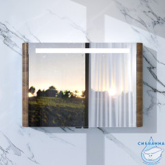 Зеркало-шкаф AM.PM Sensation 100 орех