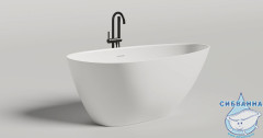 Ванна из искусственного камня Salini Paola 160x81 (материал S-Sense, белый матовый)