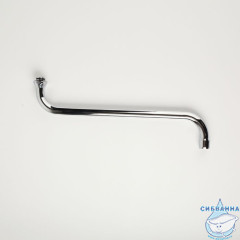 Излив для ванны, S-образный, нержавеющая сталь, 350 мм, поворотный, хром, IDDIS, 995S35C2SM