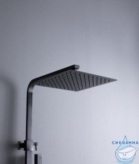 Душевая система Allen Brau Infinity 250 1 режим 281953 (черный матовый)