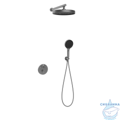 Душевая система Vincea Inspire 300 1 режим VSFW-3I22MT2GM (вороненая сталь)