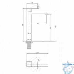 Смеситель для раковины Abber Daheim AF8211SP (без донного клапана) (сатин) 
