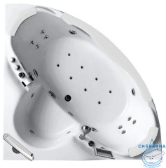 Акриовая ванна Gemy G9025 II O 155х155 с гидромассажем