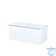 Тумба подвесная, со столешницей, 100 см, белый, Aiger, IDDIS, AIG10W0i95K