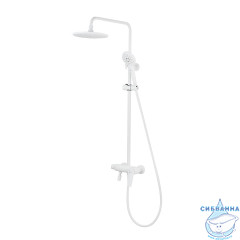 Душевая система Lemark Bronx 230 1 режим LM3762MW (белый матовый)