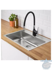 Смеситель кухни Frap F4453-04 (черный матовый)