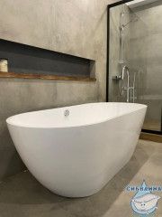 Ванна из литьевого мрамора New Line Sanitary Эдем 170х80 (с переливом)