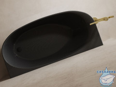 Карбоновая ванна ABBER Karbon AK9004 черная