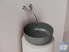  Раковина на столешницу 36 см Ceramicanova Element CN6073MDH (антрацит)