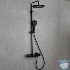 Душевая система Gappo G2495-86 260 1 режим (черный матовый)