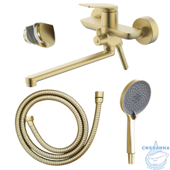 Смеситель для ванны Azario Lursy AZ-K1749MG (золото матовое)