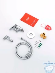 Встраиваемый смеситель с гигиеническим душем Raglo R07.52 (хром)