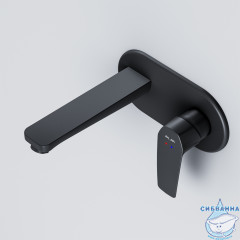 Смеситель для раковины встраиваемый Am.Pm Gem F90A72222 (черный матовый)
