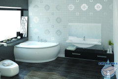 Ванна из литьевого мрамора Esse Navigare R 174x112