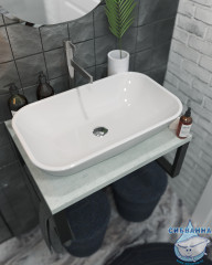 Столешница 1MARKA GRUNGE LOFT 60 Бетон светлый