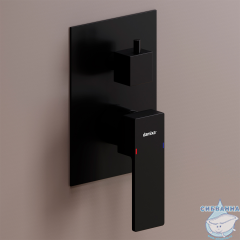 Встраиваемый смеситель для ванны Damixa Gala 537100300 (черный матовый)