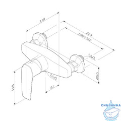 Смеситель для душа AM.PM Gem F90A20022 (черный матовый)