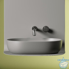  Раковина на столешницу 60 см Ceramicanova Element CN6047MH (серый)