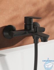 Смеситель для ванны Ravak Life X070479 (черный матовый)
