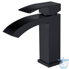 Смеситель для раковины Abber Wasserfall AF8610B (черный матовый)