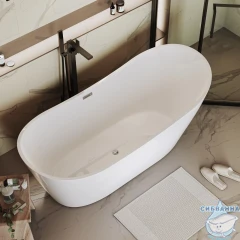 Акриловая ванна Grossman Galaxy GR-2102M 170X75 с каркасом (белый матовый)