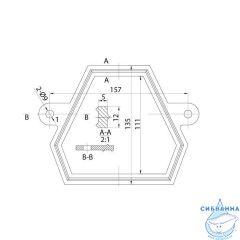 Арматура смывная, 2-ур, нижний подвод, тип B, IDDIS, F012400-02K