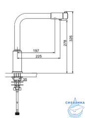 Смеситель для кухни Gappo G4390-10 (черный матовый)