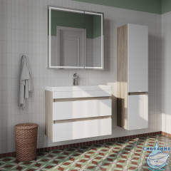 Пенал подвесной Iddis Zodiac 35 см, белый/ясень ZOD35A0i97