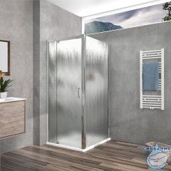 Душевое ограждение Vincea Интра 90-100x90 профиль хром, стекло шиншилла VSR-1I901090CH