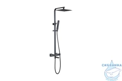 Душевая система Allen Brau Infinity 250 1 режим 281953 (черный матовый)