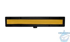 Дренажный трап для душа Plastbrno Design4 SZA9550 55 см с решеткой (матовое золото) 